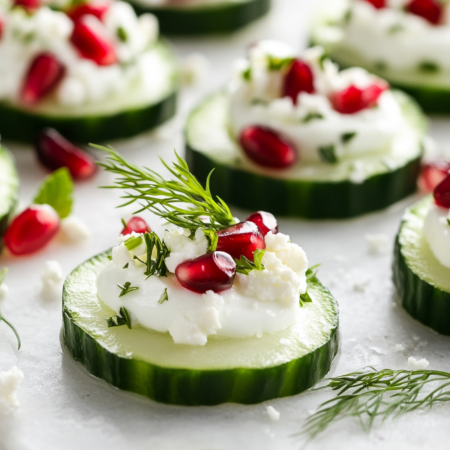 Cucumber Mint Yogurt Bites