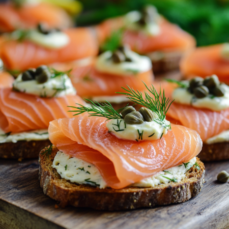 Smoked Salmon & Dill Canapes