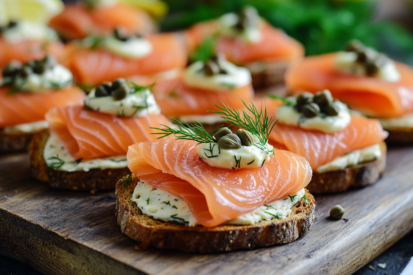 Smoked Salmon & Dill Canapes